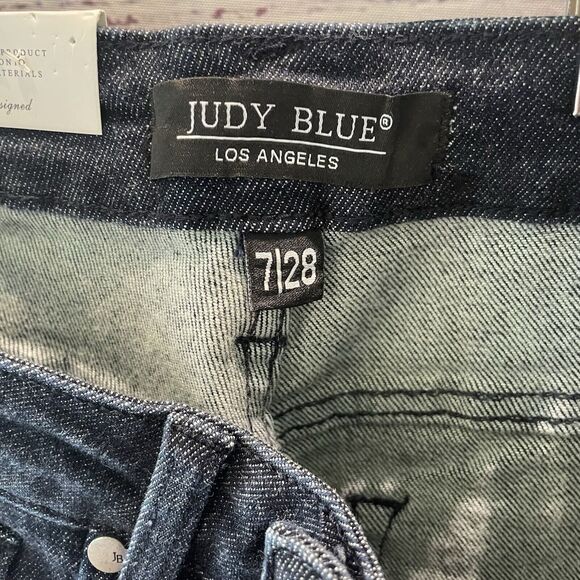Judy Blue Womens High Waist Control Top Raw Hem Skinny Jeans 7/28 NWT - Picture 9 of 16